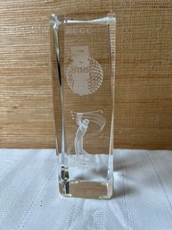 Glass Golf Paperweight *LOCAL PICKUP ONLY - NO SHIPPING*