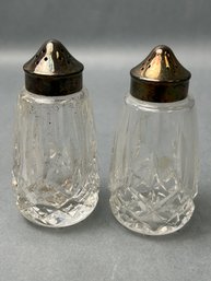 Vintage Waterford Crystal Salt And Pepper Shakers