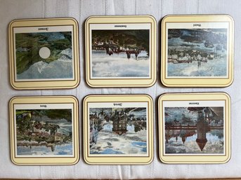 Set Of Pimpernel Coasters With Swiss Cities.  *LOCAL PICKUP ONLY - NO SHIPPING*