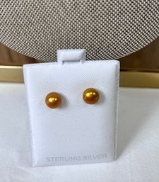 Sterling Pin Back Earrings.