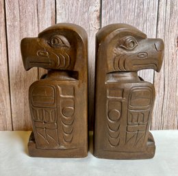 Set Of Vintage Totem Bookends - Vancouver, Canada *Local Pick-Up Only*