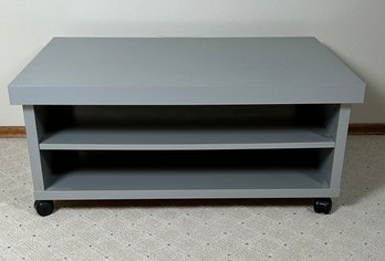 Grey Rolling TV Console Table *Local Pick-Up Only*