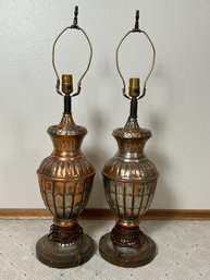 Vintage Copper Table Lamps *Local Pick-Up Only*