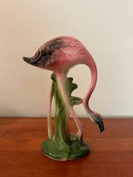 Pink Flamingo Ceramic Figurine