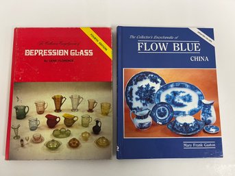 Flow Blue And Depression, Glass Collector Books