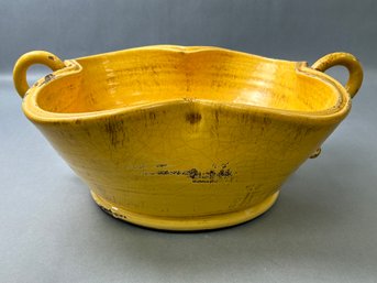 Ceramic Yellow Decor Plant Pot