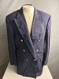 Vintage Burberrys Navy Blue Blazer