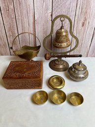 Lot Of Ornate Brass Decor Items *Local Pick-Up Only*