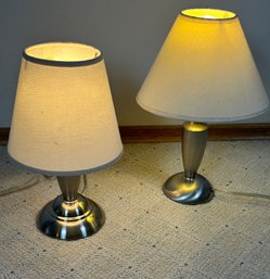 Small Silver Table Lamps *Local Pick-Up Only*