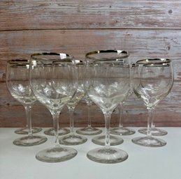 11 Lenox Water Goblets. Pattern: Weatherly *Local Pick Up Only*