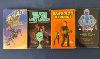 Lot Of 4 Brian Daley Books. Hans Solo, Tron.