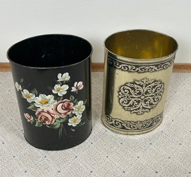 Vintage Tin Trash Bins *Local Pick-Up Only*