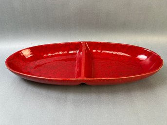 Cer-alfa Made In Italy Divided Serving Dish.