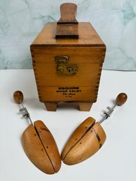 Vintage Esquire Show Valet With Brushes And More -Local Pick Only