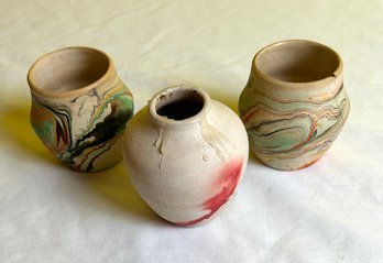 Vintage Small Nemadji Indian Pottery Vases *Local Pick-Up Only*
