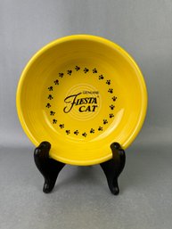 Fiesta Ware Yellow Cat Bowl