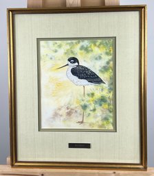 Original Susan LeBow Framed And Signed Watercolor Titled Sleepyhead.