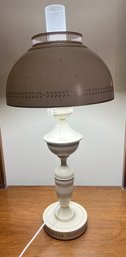 Vintage White Metal  Lamp #1 *LOCAL PICKUP ONLY - NO SHIPPING*