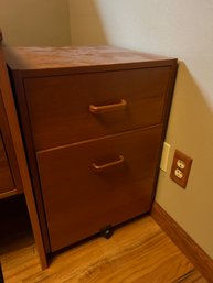 Wood 2 Drawer Filing Cabinet