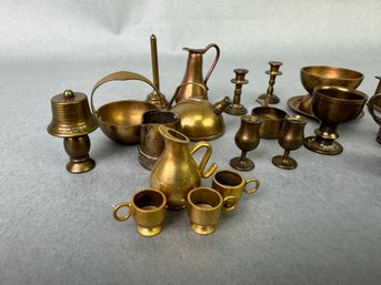 Lot Of Brass Miniatures - 1 Inch High