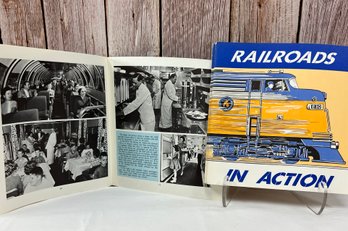 Vintage 1968 Railroad In Action Book-Great For Homeschooling (set Of 4)