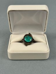 Sterling And Turquoise Navajo Ring