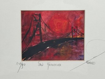 Edvardo Guzman San Francisco Signed Print