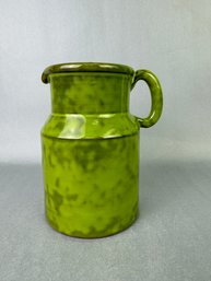 Small 6.5 Inch Green Pitcher -  Italy - PV