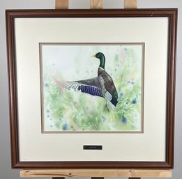 Original Susan LeBow Framed And Signed Watercolor Titled Lift Off.