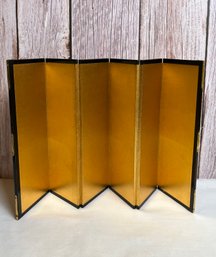 Small Gold Asian 6 Panel Folding Screen *Local Pick-Up Only*