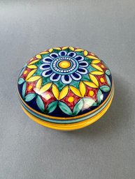 Made In Italy Handpainted Ceramic Trinket Dish.