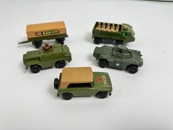 Four Vintage Matchbox Military Vehicles