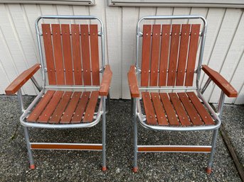 2 Redwood Lawn Chairs. *LOCAL PICKUP ONLY - NO SHIPPING*