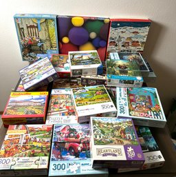 Large Lot Of Assorted Puzzles *Local Pick-Up Only*