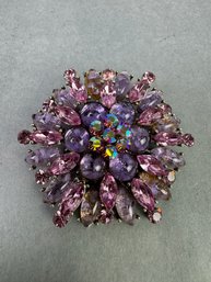 Pink Rhinestone Brooch/pendant