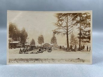 Camp Lewis American Lake Washington RPPC