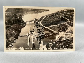 US Government Locks Seattle Washington RPPC