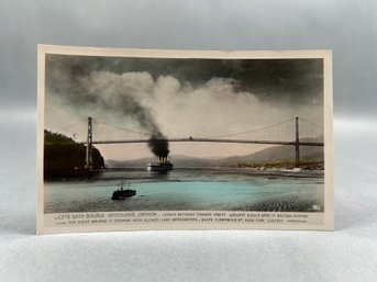 Lions Gate Bridge Vancouver Canada RPPC