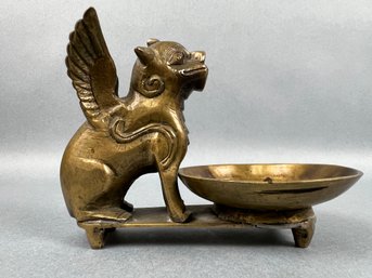 Brass Foo Dog Incense Burner.