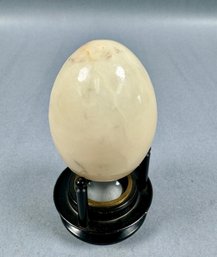 White Alabaster Egg (Stand Not Included)