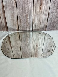 Vintage Bevelled And Etched Vanity Top Mirror *Local Pick-Up Only*