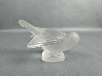 Lalique Frosted Glass Bird