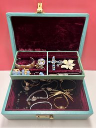 Vintage Jewelry & Watches In Jewelry Box