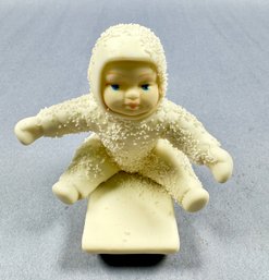 Dept 56 - Snowbaby On A Sled - 1988