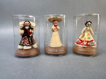 3 Mexican Resin Figurines.