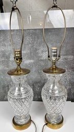 2 Waterford Crystal Lamps.