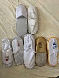 Lot 7 Pairs Of Hotel Slippers. *LOCAL PICKUP ONLY - NO SHIPPING*