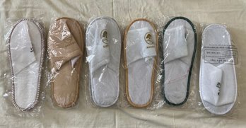 Lot Of 6 Hotel Slippers. *LOCAL PICKUP ONLY - NO SHIPPING*