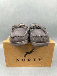 Big Boys Size 6 Norty Suede Moccasin Slippers.