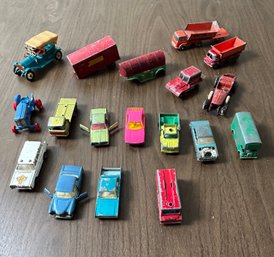 Assorted Collection Lesney Matchbox & Tootsie Toy Trucks
